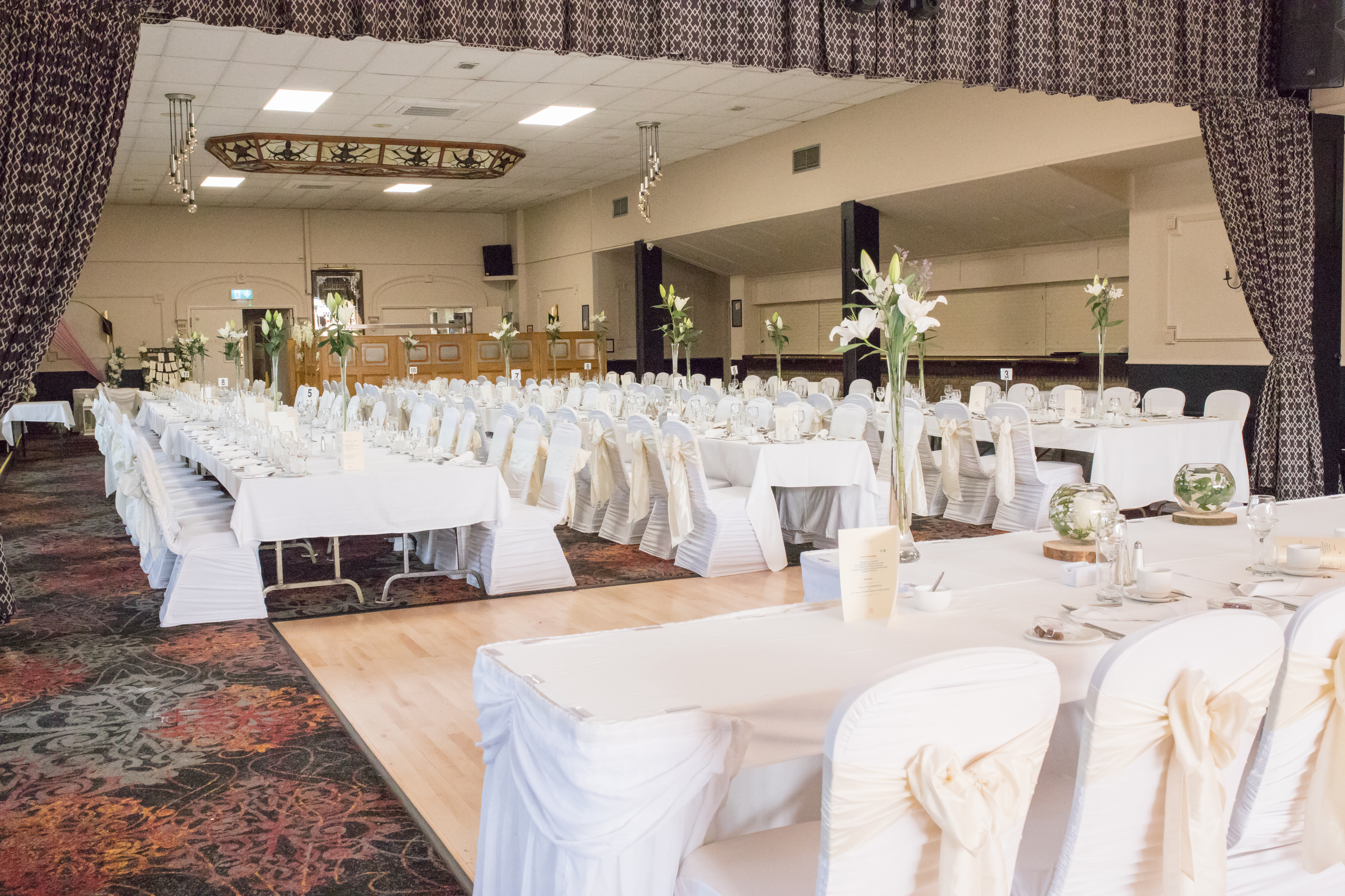 Wedding banquet setup